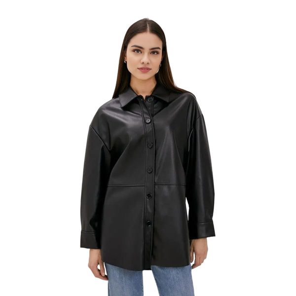 COMFY Black Leather Jacket For Women