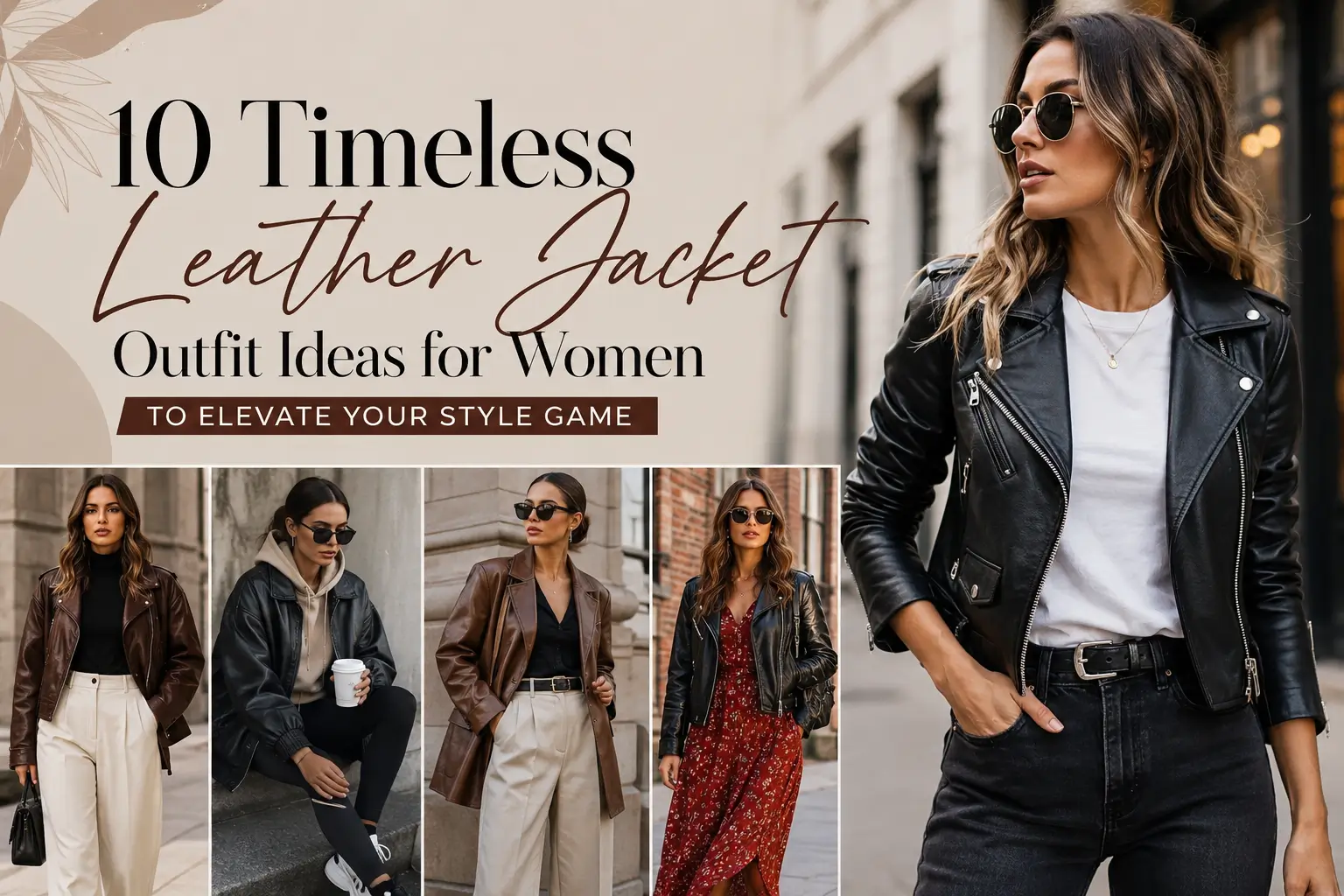 10 Timeless Leather Jacket Outfit Ideas for Women