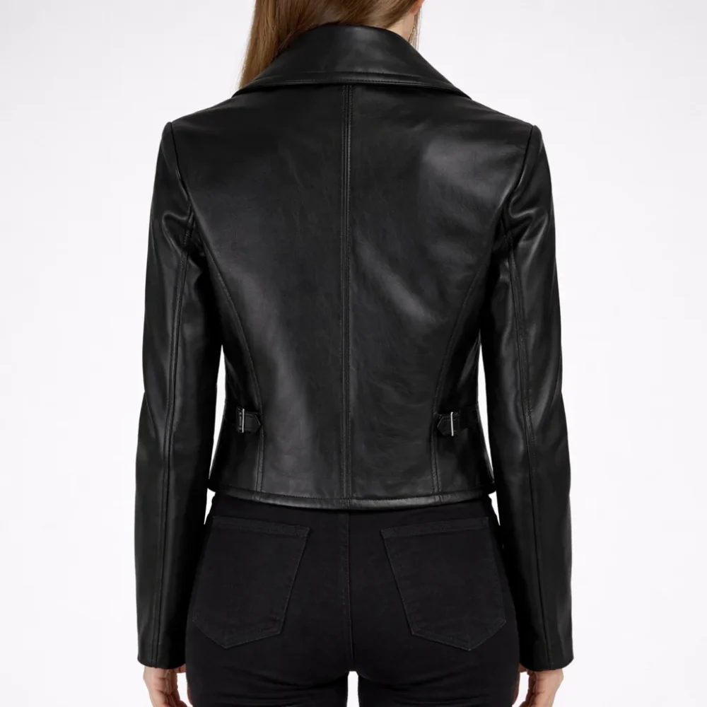 ALICE Black Leather Jacket For Women