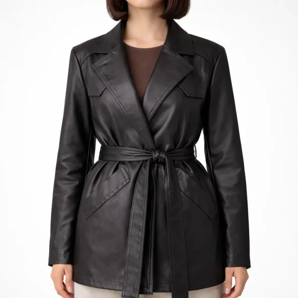 FAYE Black Trench Coats for Women