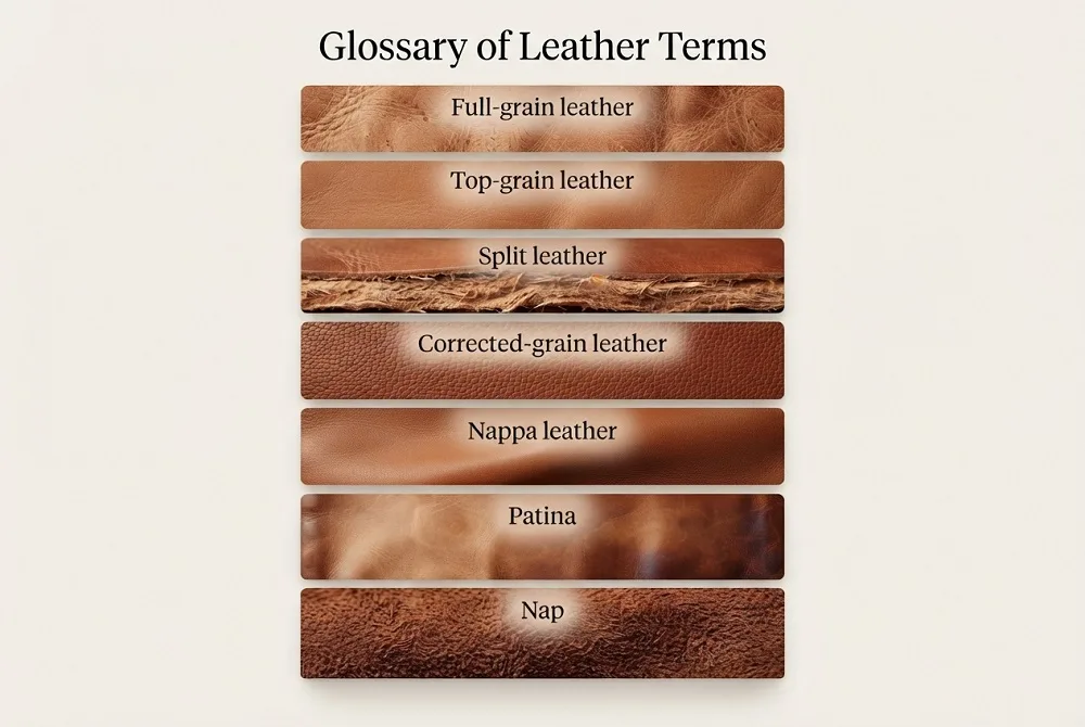 Glossary-of-Leather-Terms-all-differenet-leather-patterns