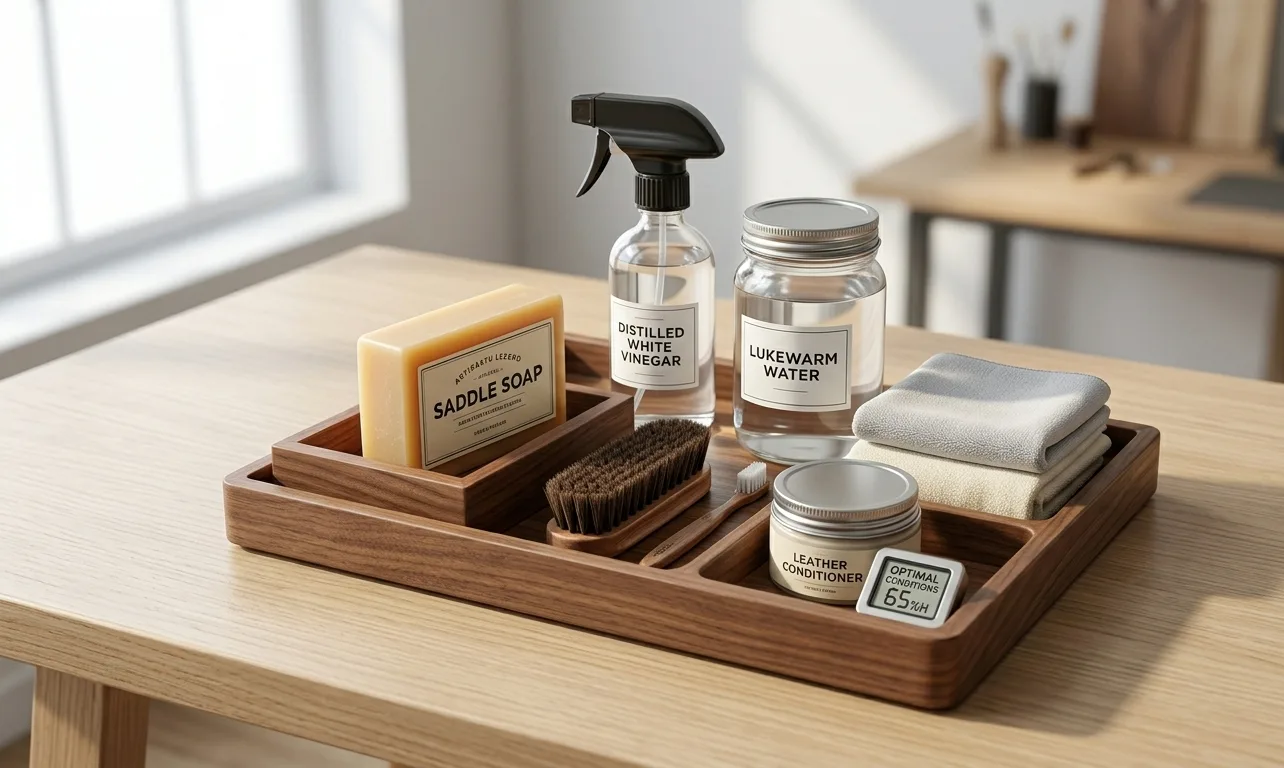 Cleaning supplies for leather jacket