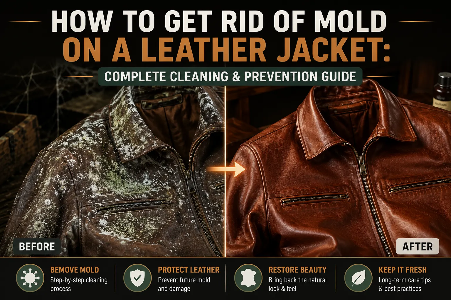 How to Get Rid of Mold on a Leather Jacket