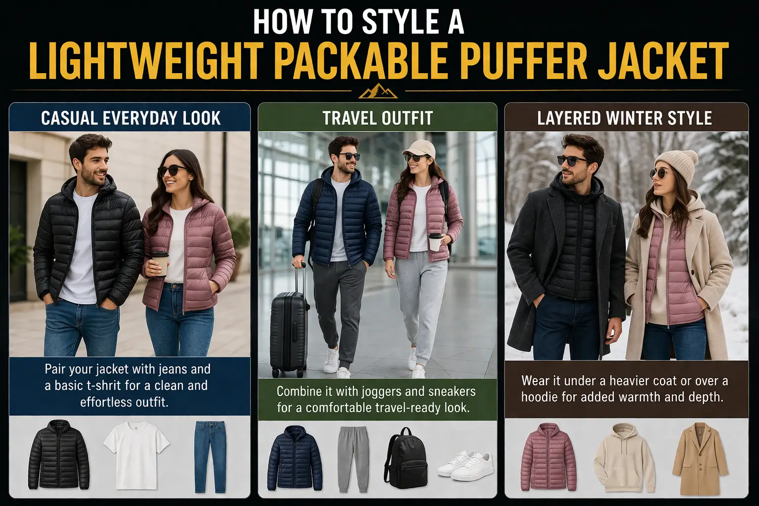 How to style a puffer jacket