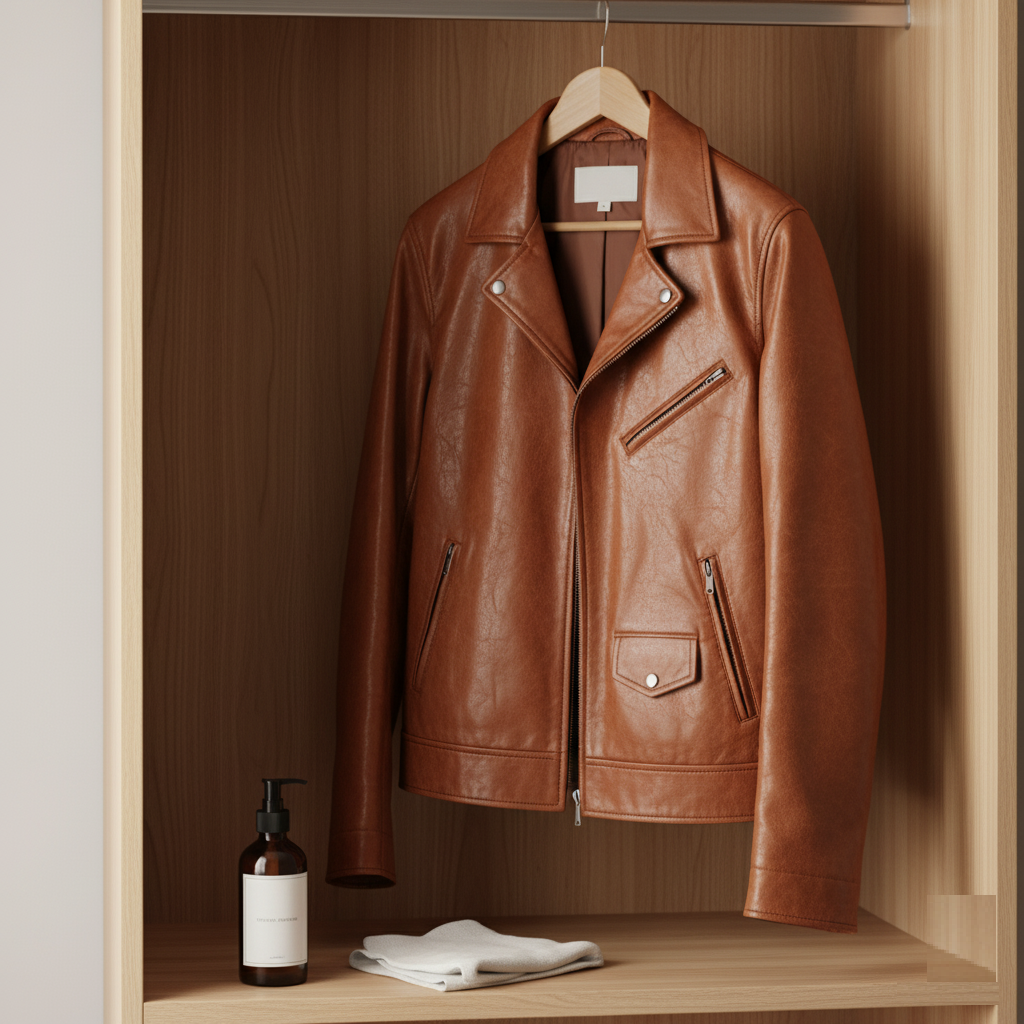 Leather jackets are low maintenance