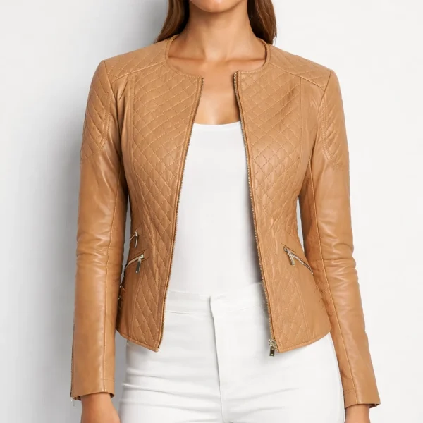 MOD Fawn Leather Jacket For Women