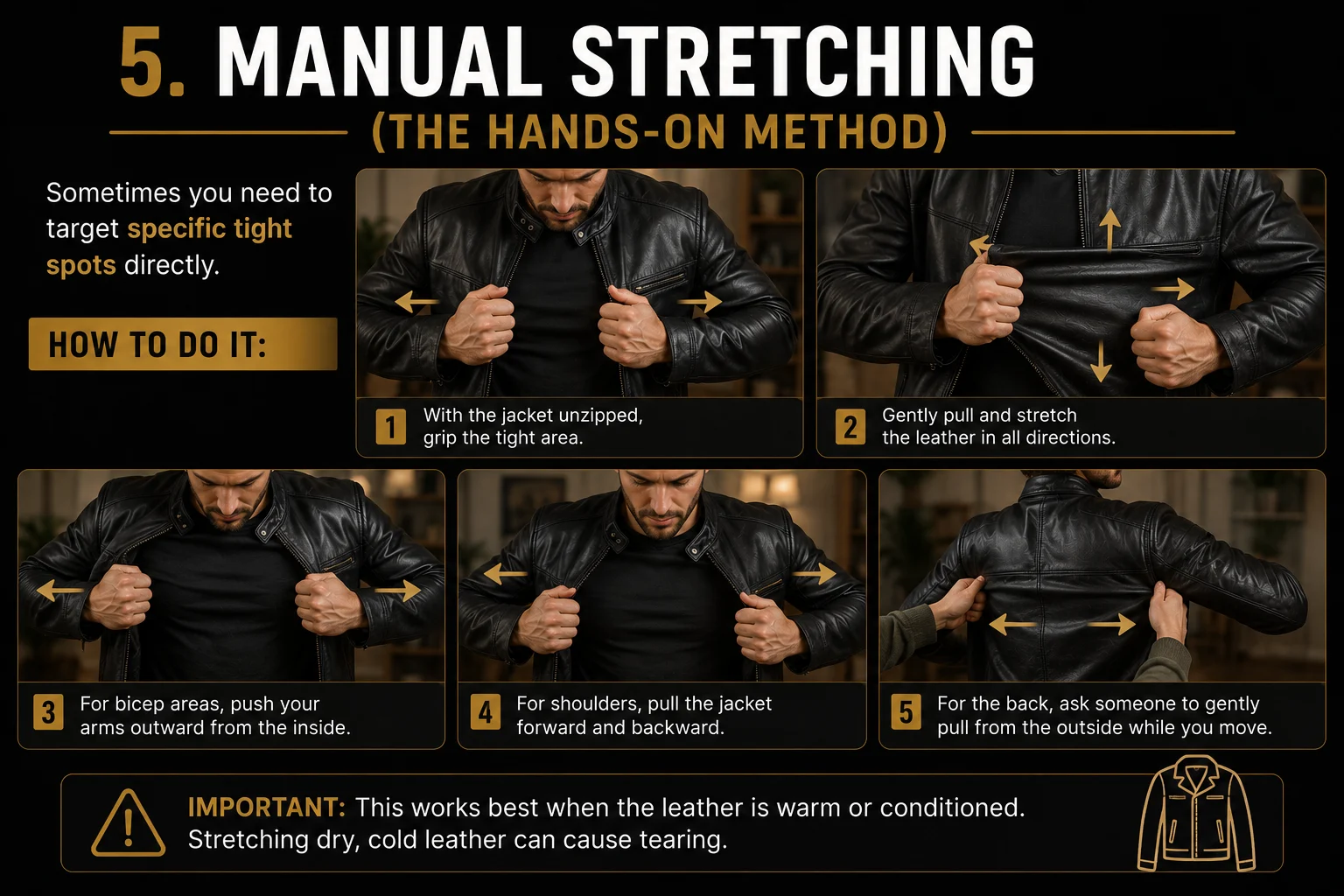 Manual-Leather-Jacket-Stretching-Guide