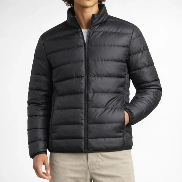 NITRO Black Puffer Jacket For Men