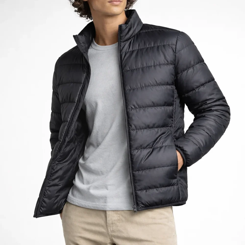 NITRO Black Puffer Jacket For Men