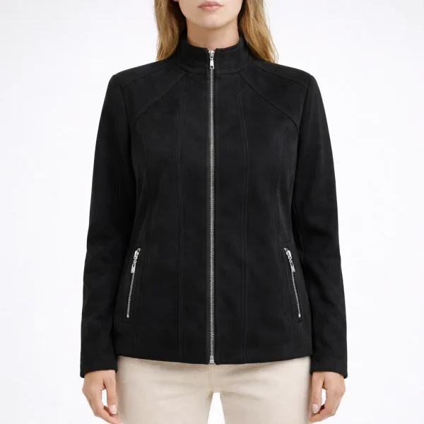 NOMAD Black Leather Jacket For Women