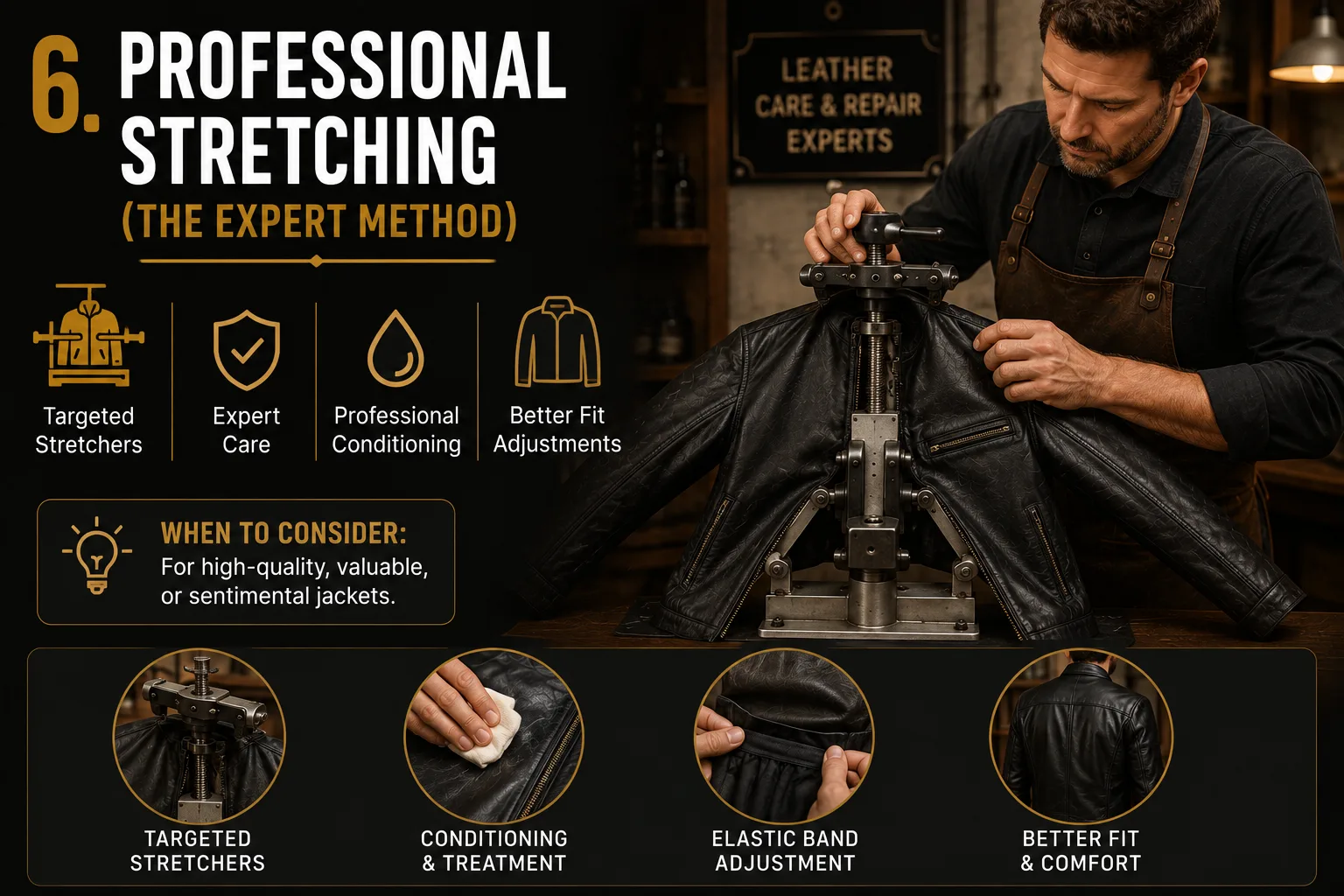 Professional-Leather-Jacket-Stretching-Guide