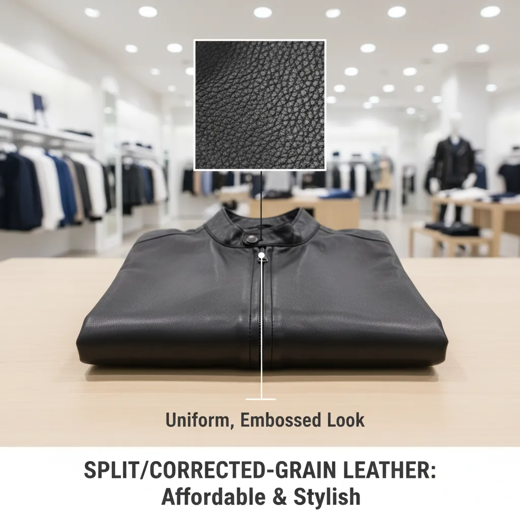 Split or Corrected-Grain Leather