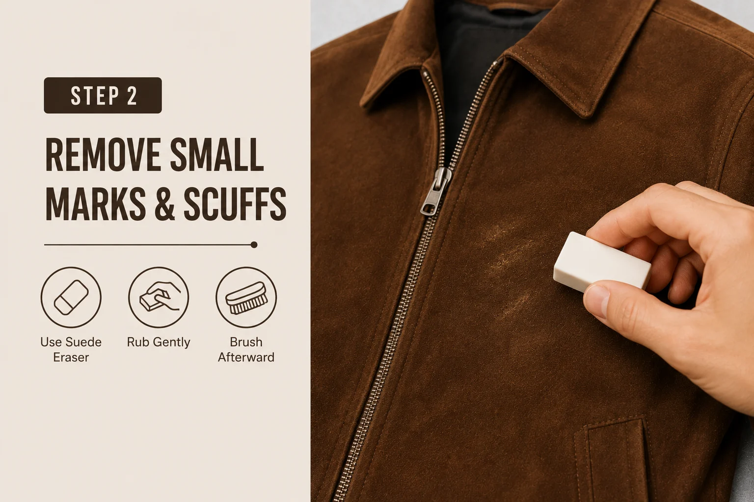 Remove-Scuffs-Gently-from-suede-jacket