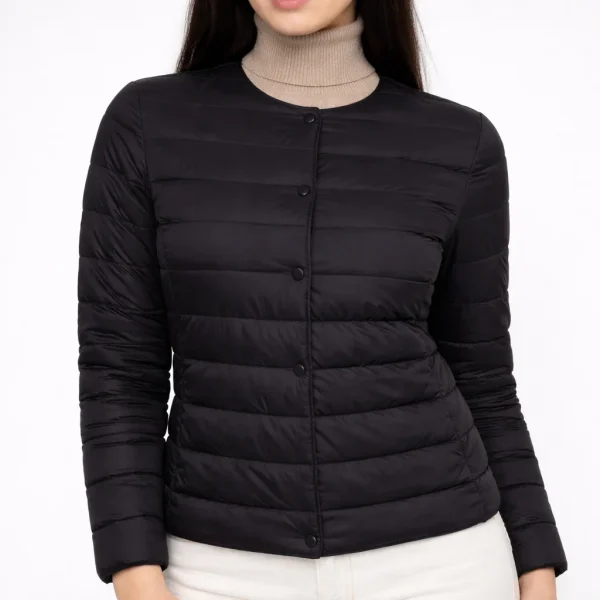VIVA Black Puffer Jacket for Women
