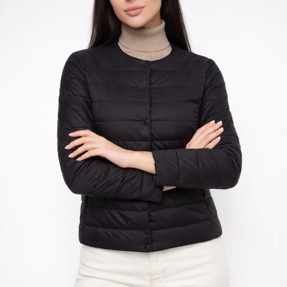 VIVA Black Puffer Jacket for Women