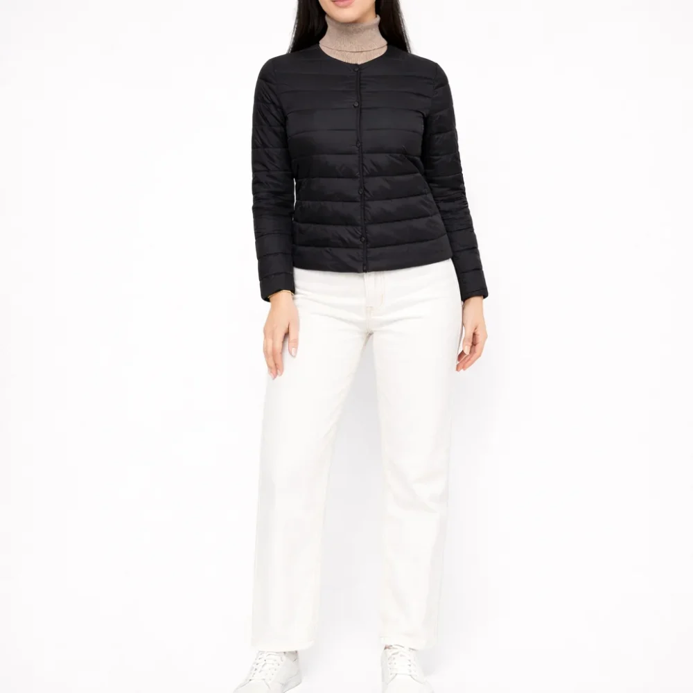 VIVA Black Puffer Jacket for Women