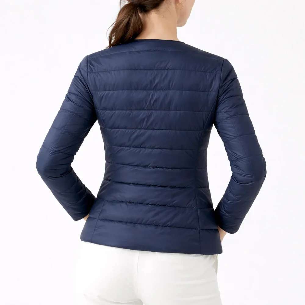 VIVA Navy Blue Puffer Jacket for Women