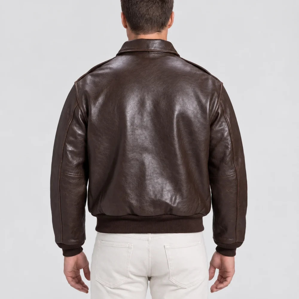 A-2 Antique WWII Leather Flight Jacket For Men