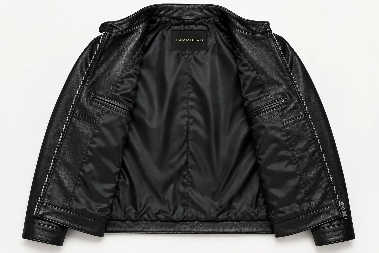 Black-leather-jacket-lammberg