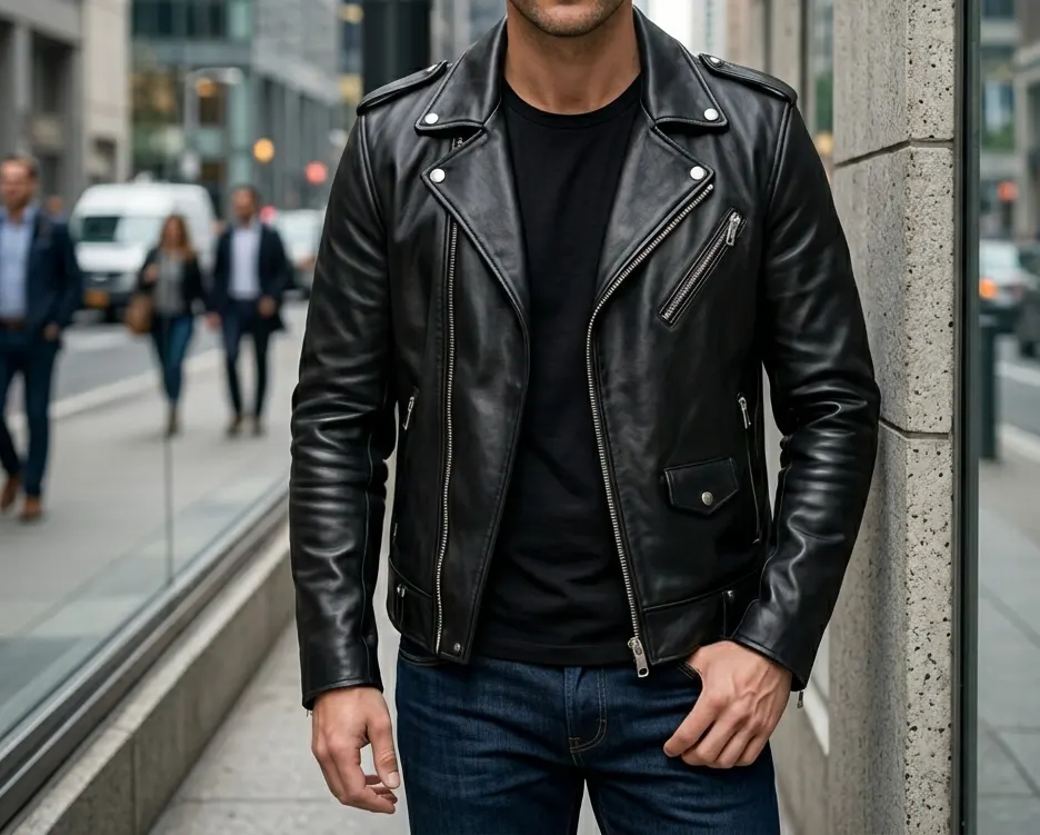 classic-black-leather-jacket-biker-style