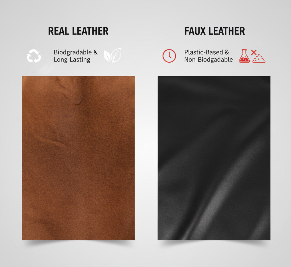 real leather vs Fux leather