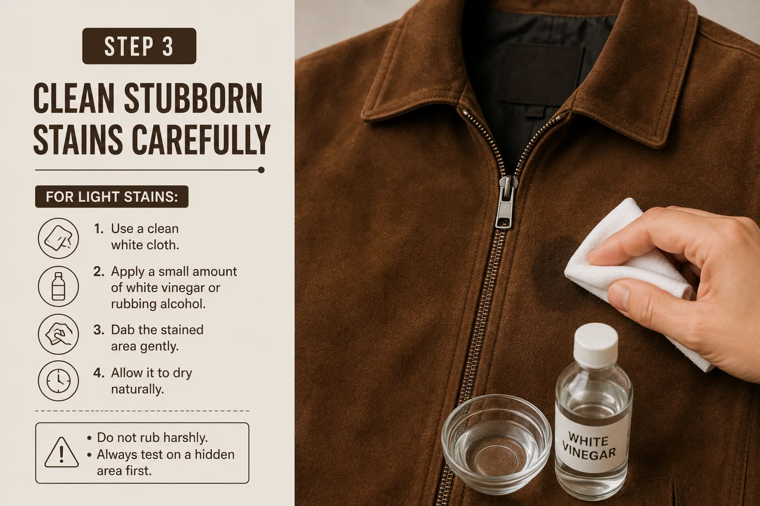 Cleaning-Stubborn-Suede-Stains-Carefully