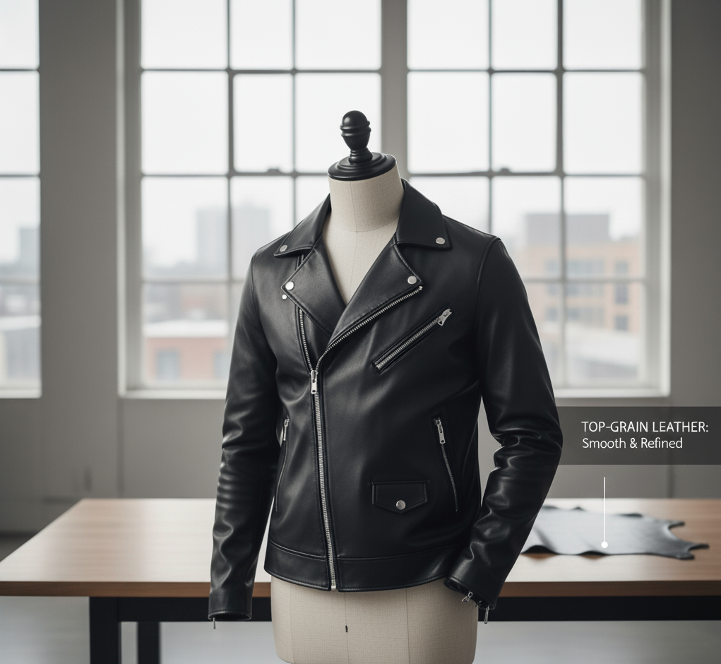 top grain leather jacket